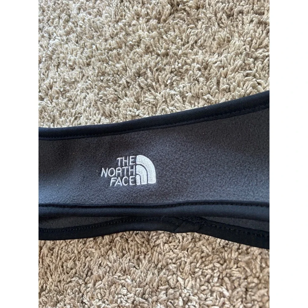 The North Face Polartec Fleece Headband Ear Warmer Gray Hiking Outdoors One Size